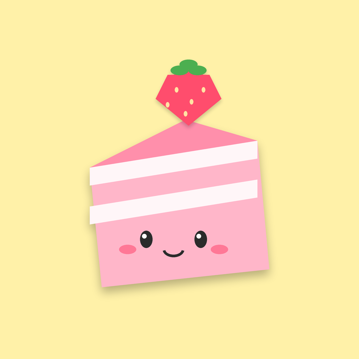Strawberry Cake Slow-Rise Squishy