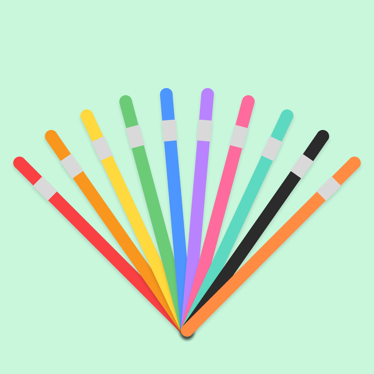 Chunky Kids Paint Brush Set, 10 Pack
