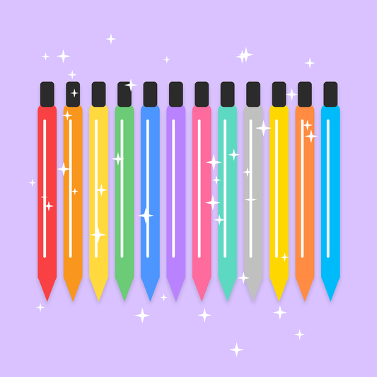 Glitter Glue Sticks, 12 Pack